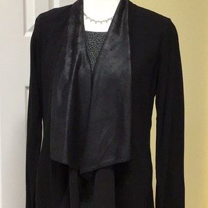 CAbi OWENS WATERFALL FAUX LEATHER JACKET MED